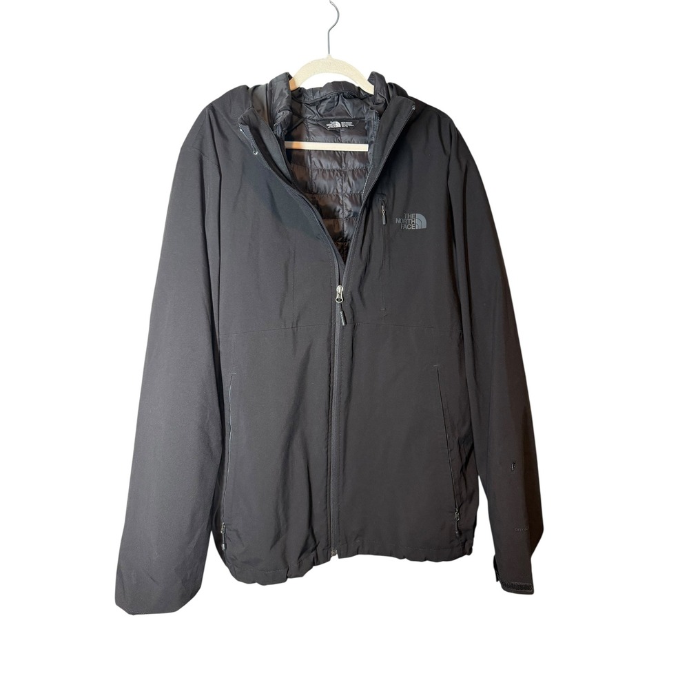 The North Face Mens XL Black DryVent Insulated Hooded Jacket NF0A2TCK